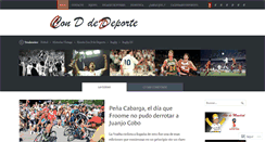 Desktop Screenshot of conddedeporte.com